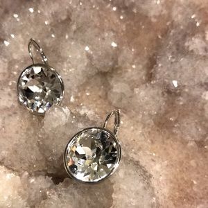 Crystal Leverback Earrings